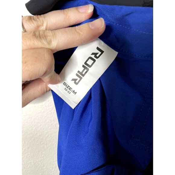 Men's Board Shorts Swim Trunks ROAR Size Medium 32-33 Blue & Black - Picture 7 of 10